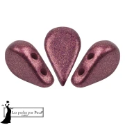 Perla in vetro Amos® di Puca® 5x8 mm - Bronze Light Plum x10 g
