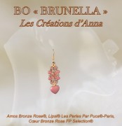 Perla in vetro Amos® di Puca® 5x8 mm - Bronzo Light Rose x10 g