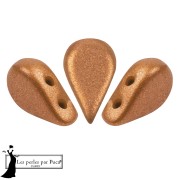 Perla in vetro Amos® di Puca® 5x8 mm - Bronzo arancio x10 g