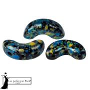 Jet - Arcos® di Puca® 5x10 mm - Smalto blu e giallo x10 g Arcos® di Puca® 5x10 mm - Smalto blu e giallo x10 g