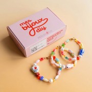 I miei gioielli fai da te - Kit di braccialetti di perle di ceramica colorate