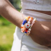 I miei gioielli fai da te - Kit di braccialetti di perle di ceramica colorate