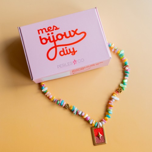 I miei gioielli fai da te - Kit per collana con perle di conchiglia colorate