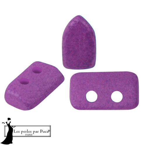 Perla in vetro Piros® di Puca® 2x5 mm - Neon Amethyst x10 g