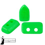 Perla in vetro Piros® di Puca® 2x5 mm - Verde neon x10 g