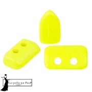 Perla in vetro Piros® di Puca® 2x5 mm - Giallo neon x10 g