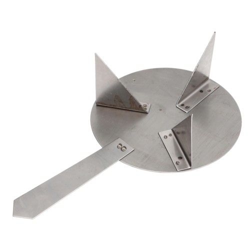 Supporto di cottura a artigli da 84 mm per polvere di sovrasmaltatura con manico x1