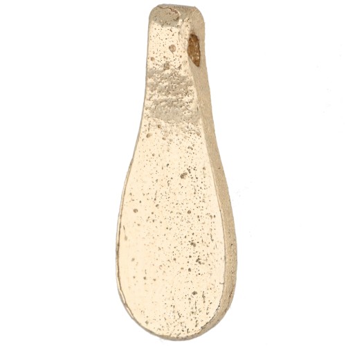 Pendente a goccia 20x7 mm - Dorato chiaro x1