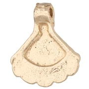 Ciondolo a ventaglio in stile etnico 16,5x14 mm - Dorato chiaro x1