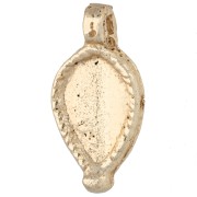 Ciondolo a goccia 18x9 mm - Dorato chiaro x1