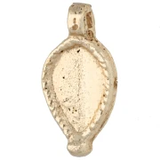 Ciondolo a goccia 18x9 mm - Dorato chiaro x1