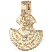 Ciondolo a forma di ancora in stile etnico 16,5x12 mm - Dorato chiaro x1