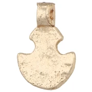 Ciondolo a forma di ancora in stile etnico 16,5x12 mm - Dorato chiaro x1