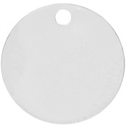 Zecchino da incidere 12 mm - spessore 0,4 mm - Argento 925 x1