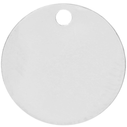 Zecchino da incidere 12 mm - spessore 0,4 mm - Argento 925 x1