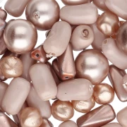 Assortimento di perle bohémien - Mix Light Gold x 50 g