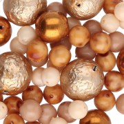 Assortimento di perle bohemien - Mix Gold x50g