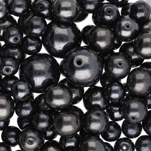 Assortimento di perle bohemien - Mix Black x 50 g