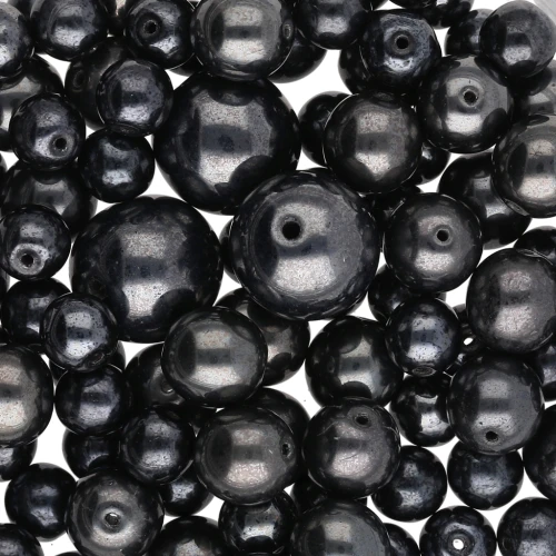 Assortimento di perle bohemien - Mix Black x 50 g