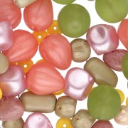 Assortimento di perle bohémien - Mix Spring x 50 g