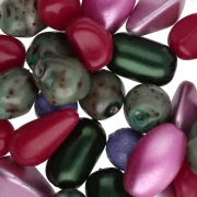 Assortimento di perle bohémien - Mix Blush Olive x 50 g