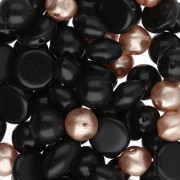 Nero - Assortimento di perle bohémien - Mix nero e oro x 50 g Assortimento di perle bohémien - Mix nero e oro x 50 g