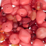 Assortimento di perle bohemien - Mix Corallo x50g