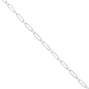 Catena a maglie ovali alternate (1x1) con texture, 4 mm, acciaio inossidabile 304, 1 m|raw }}