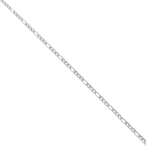 Catena a maglia figaro alternata (1x3) 2,9 mm - Acciaio inossidabile 316L x 50 cm