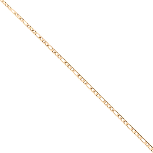 Catena a maglia figaro alternata (1x3) 2,9 mm - Acciaio inossidabile 316L Dorato x 50 cm