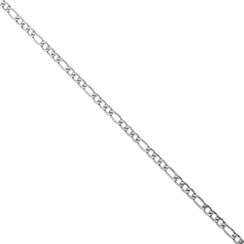 Catena a maglia figaro alternata (1x3) 3,9 mm - Acciaio inossidabile 316L x 50 cm