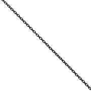 Catena a maglia Forzatina da 1,4 mm - Acciaio inossidabile 316L nero x 50 cm
