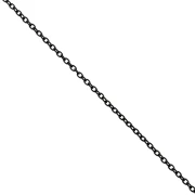 Catena a maglia Forzatina da 1,4 mm - Acciaio inossidabile 316L nero x 50 cm