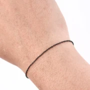 Catena a maglia Forzatina da 1,4 mm - Acciaio inossidabile 316L nero x 50 cm