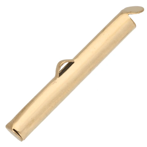 Puntale per intrecciare perline rocaille e Delica da 30 mm - Acciaio inossidabile 304 Dorato x1