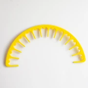 Portaperle - arco portaoggetti - 26 cm, 13 scomparti - Giallo x1