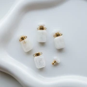 Fiala profumata pendente 20x10 mm in pietra semipreziosa - Pietra di Luna x1