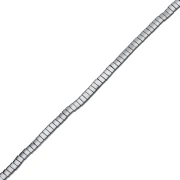 Perla piatta a 2 fori 5x2,3x1,9 mm imitazione ematite x 40 cm