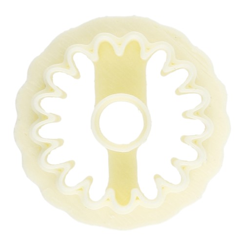 Tagliabiscotti a forma di margherita da 20 mm di Perles and Co - Giallo pallido x1