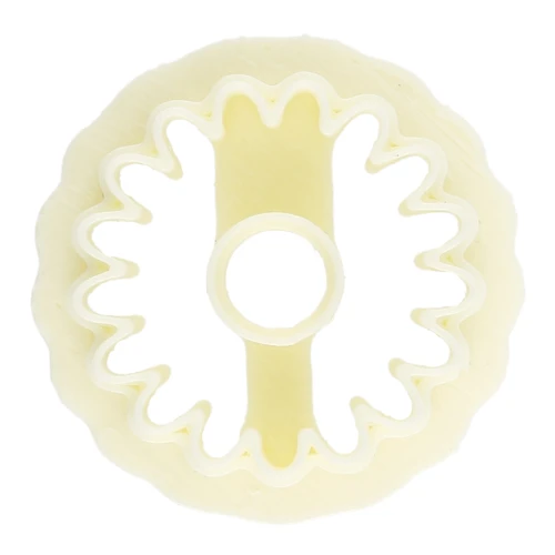 Tagliabiscotti a forma di margherita da 20 mm di Perles and Co - Giallo pallido x1