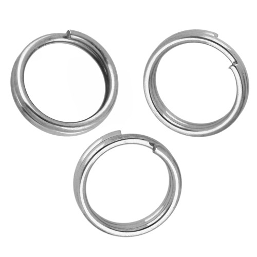 Anelli doppi 6x0,6 mm - Acciaio inossidabile 304 x10