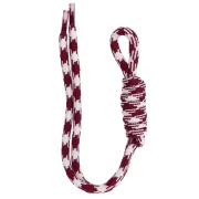 Cordino in paracord per portachiavi e ciondolo da borsa, 22 cm - Bianco-Rosso scuro x1