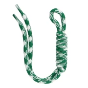 Fascetta in paracord per portachiavi e ciondolo da borsa - 22 cm - Verde - Bianco x1