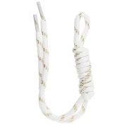 Fascetta in paracord per portachiavi e ciondolo da borsa - 22 cm - Bianco - Dorato x1