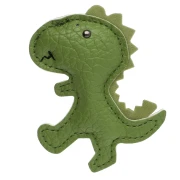 Pendente a forma di dinosauro 7x8 cm per borsa - PU - Verde x1