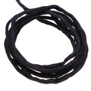 Nero - Cordoncino di seta da 2 mm - Nero x 1 m Cordoncino di seta da 2 mm - Nero x 1 m