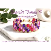 Perla in vetro Samos® di Puca® 5x7 mm - Neon Amethyst x10 g