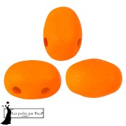 Opaque White - Perla in vetro Samos® di Puca® 5x7 mm - Neon Blood Orange x10 g Perla in vetro Samos® di Puca® 5x7 mm - Neon Blood Orange x10 g