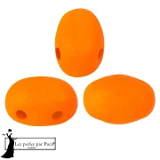 Perla in vetro Samos® di Puca® 5x7 mm - Neon Blood Orange x10 g