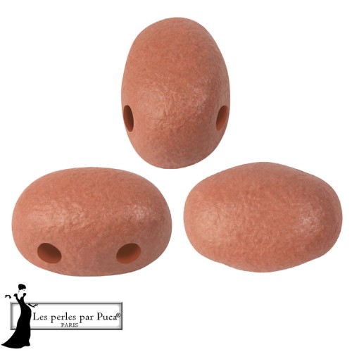 Perla in vetro Samos® di Puca® 5x7 mm - Neon Chocolate x10 g